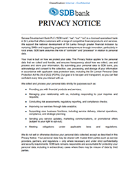 Terms & Conditions opening an account thumb