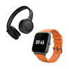 A smart watch or a headphone