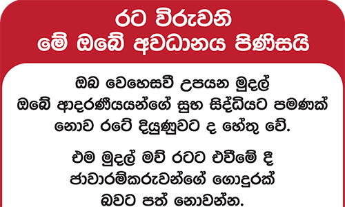 ඔබ පිටරටක සිට ශ්‍රී ලංකාවට මුදල් එවන පුද්ගලයෙක්ද? thumb